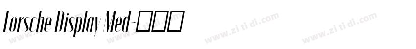 Lorsche Display Med字体转换